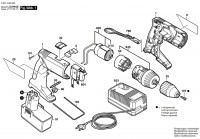 Bosch 0 601 946 481 GSR 14,4 VPE-2 Cordless Drill Driver 14.4 V / GB Spare Parts GSR14,4VPE-2
